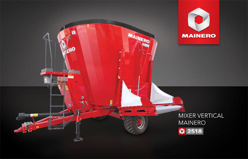 MEZCLADOR, DISTRIBUIDOR DE RACIONES Y PROCESADOR DE FIBRA MAINERO 2518 PLUS